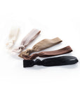 Nudes - InStyler All Tied Up Hair Ties-5 colors in silk, caramel, toffee, chestnut and noir lifestyle photo