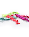 Brights - InStyler All Tied Up Hair Ties-Five ties in in coral, watermelon, sky, hot pink and citron. Laid on white background.