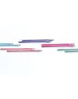 Fresh - InStyler Straight Pin It Up Bobby Pins-five vibrant colors paired on white background