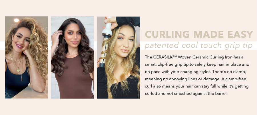 CERASILK Woven Ceramic Curling Iron 1 inch InStyler