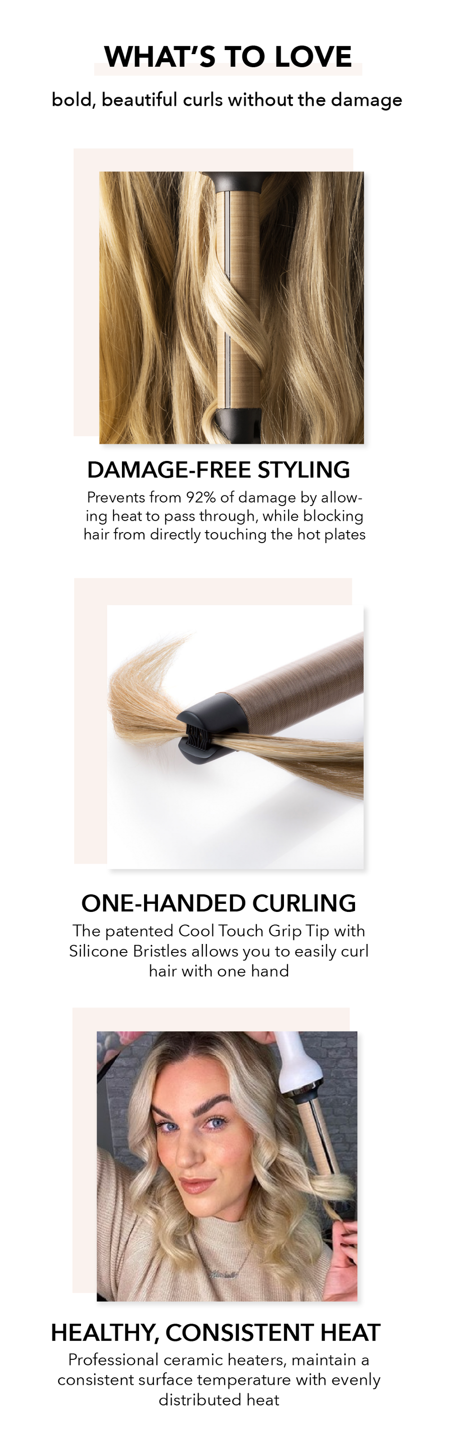 CERASILK Woven Ceramic Curling Iron 1 inch InStyler