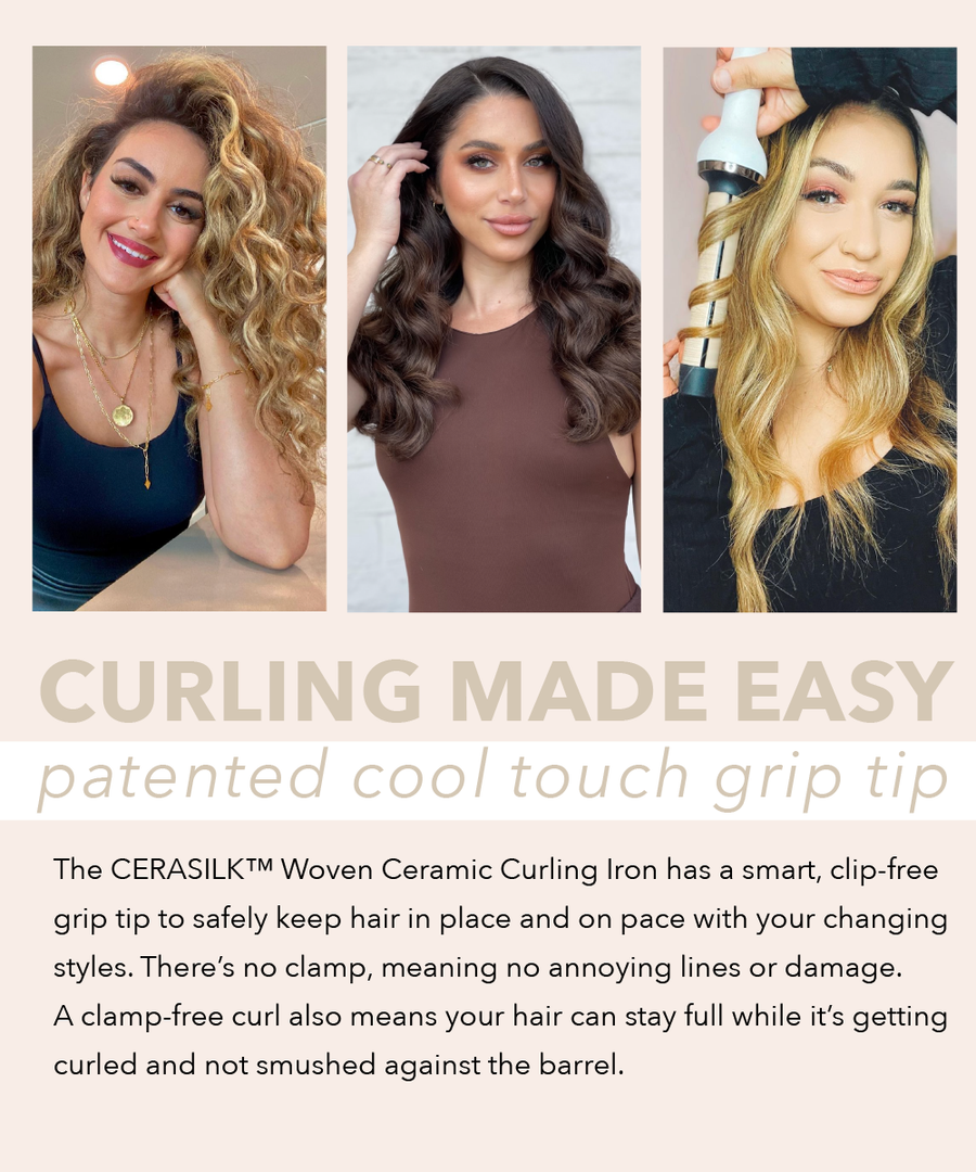 CERASILK Woven Ceramic Curling Iron 1 inch InStyler