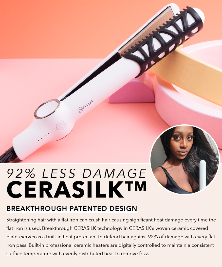 CERASILK Flat Iron for Hair by InStyler Hair Styling Tools