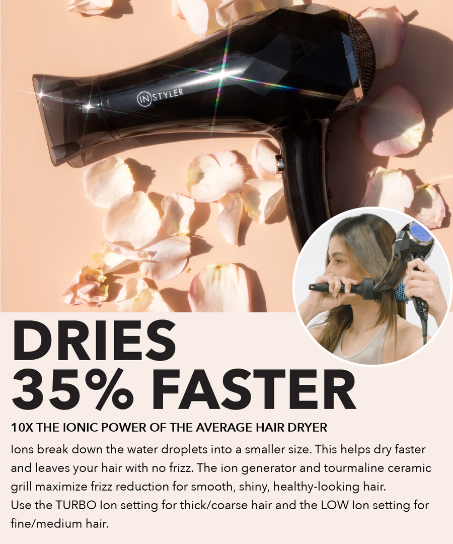 InStyler TURBO MAX Ionic Hair Dryer Hair Styling Tools Accessories