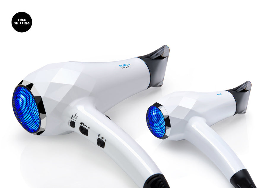 TURBO + MINI Ionic Dryer - ultra lightweight-side view-InStyler