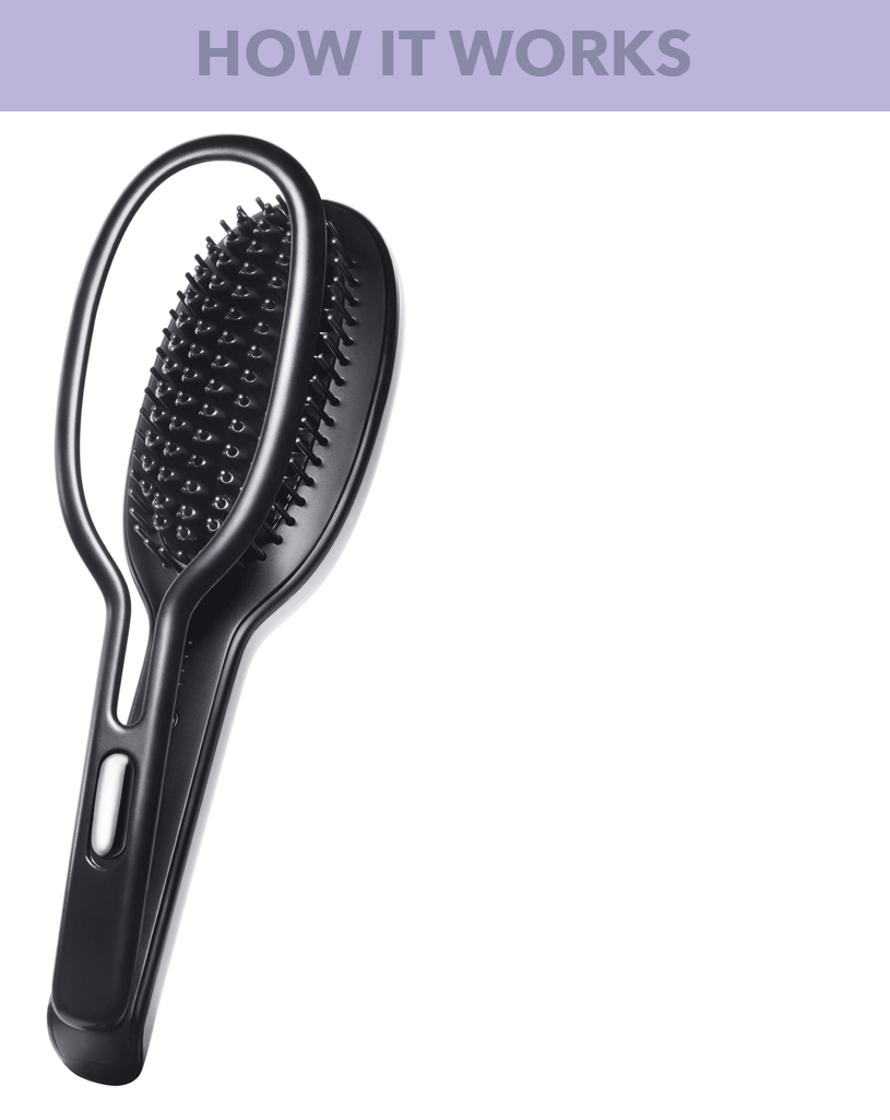 GLOSSIE Ceramic Hair Straightening Brush Hot Brushes by InStyler