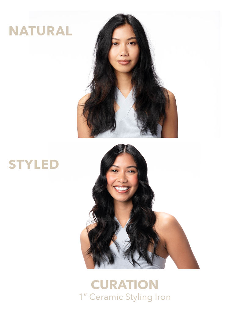 Instyler curation ceramic top styling flat iron